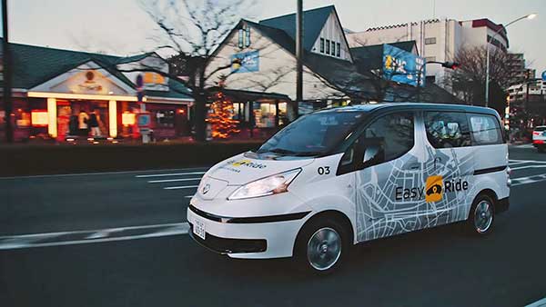 A Nissan és a DeNA megkezdi az Easy Ride robotizált jármű mobilitási szolgáltatás tesztüzemét