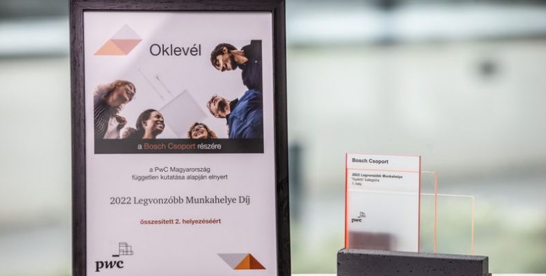 A Bosch a legvonzóbb gyártó társaság Magyarországon